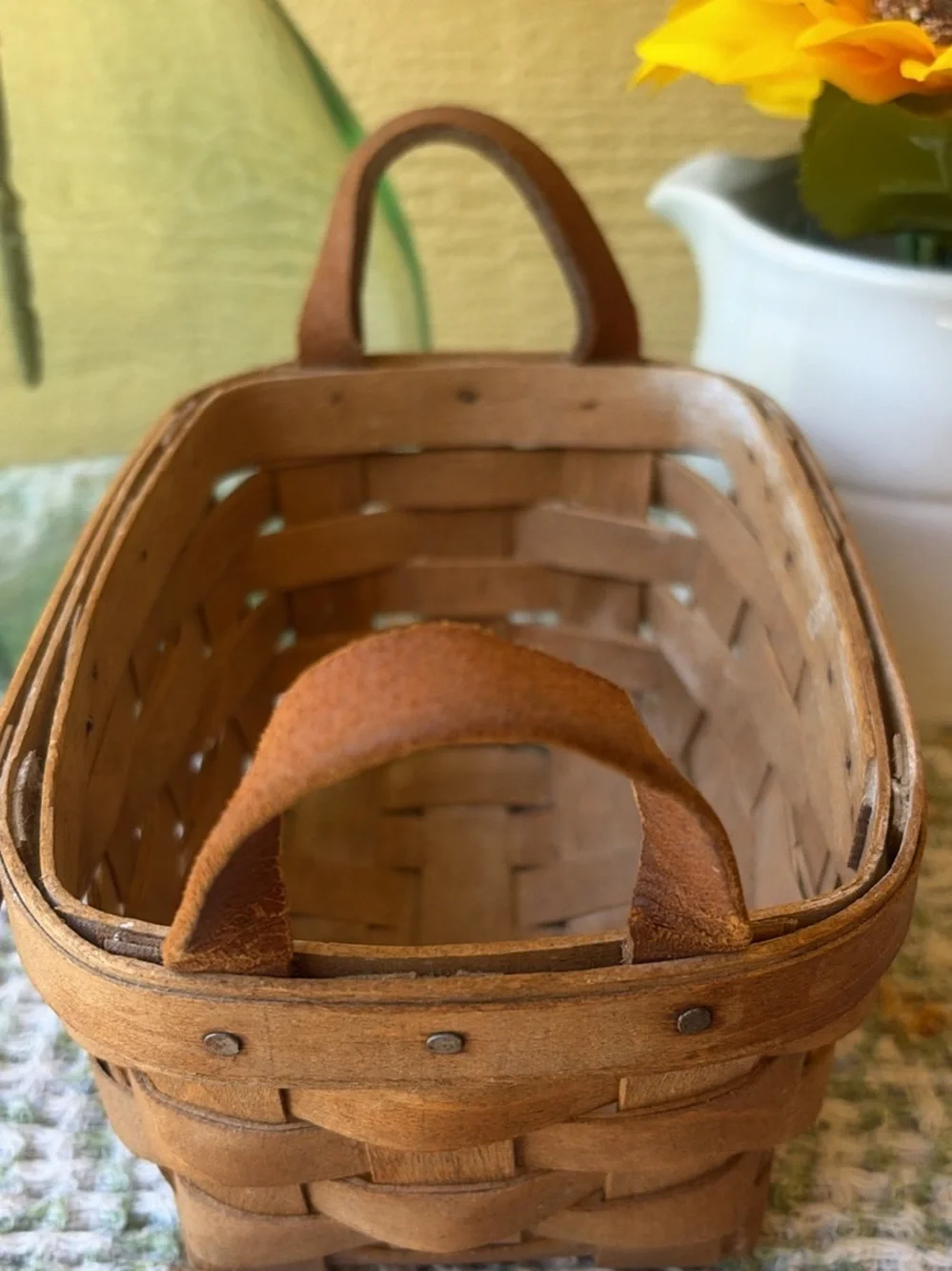 Longaberger handwoven basket